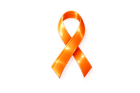 Leukemia cancer awareness ribbon