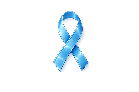 Prostate cancer awareness ribbon